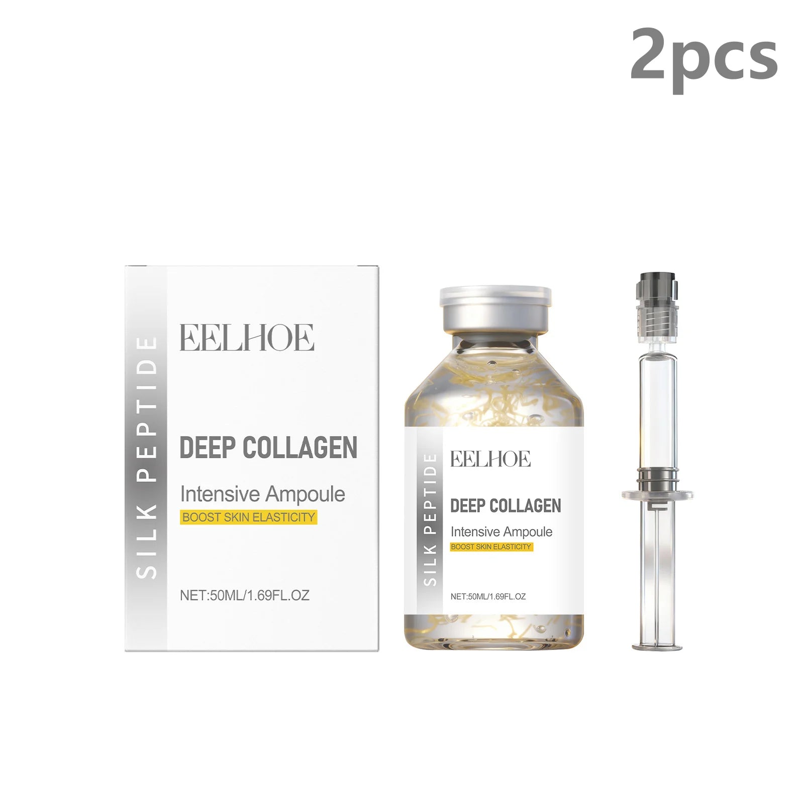 Deep Collagen Silk Peptide Intensive Lifting Ampoule Tighten Skin Elasticity Enhanced Reduce Fine Lines and Wrinkles Face Serum LumieveSkin