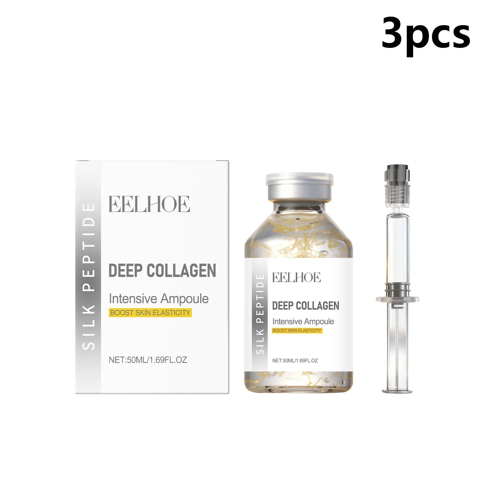 Deep Collagen Silk Peptide Intensive Lifting Ampoule Tighten Skin Elasticity Enhanced Reduce Fine Lines and Wrinkles Face Serum LumieveSkin