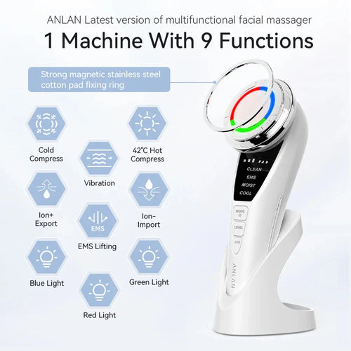 ANLAN EMS Facial Massager Pro | Face Lifting & Anti-Aging Skincare Device Oma kauppa