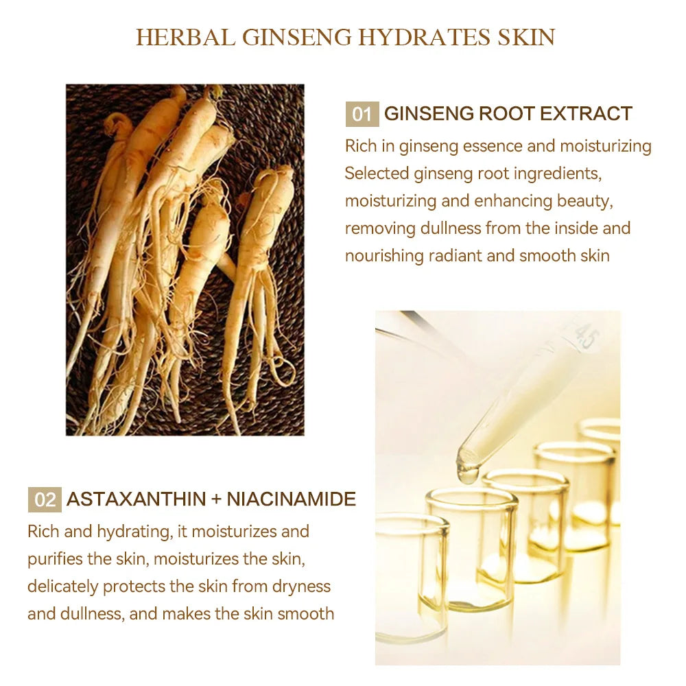 Ginseng Essence Polypeptide Anti-aging Essential Oil Gold Polypeptide Anti Wrinkle Essence Tighten Loose Skinreduce Fine Lines LumieveSkin