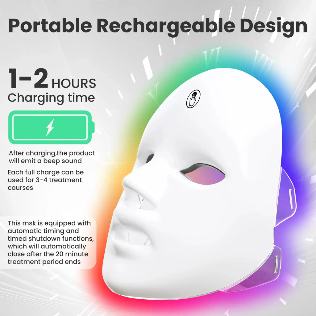 7-in-1 LED Face Mask | Red Light Therapy & Skin Rejuvenation Device Oma kauppa