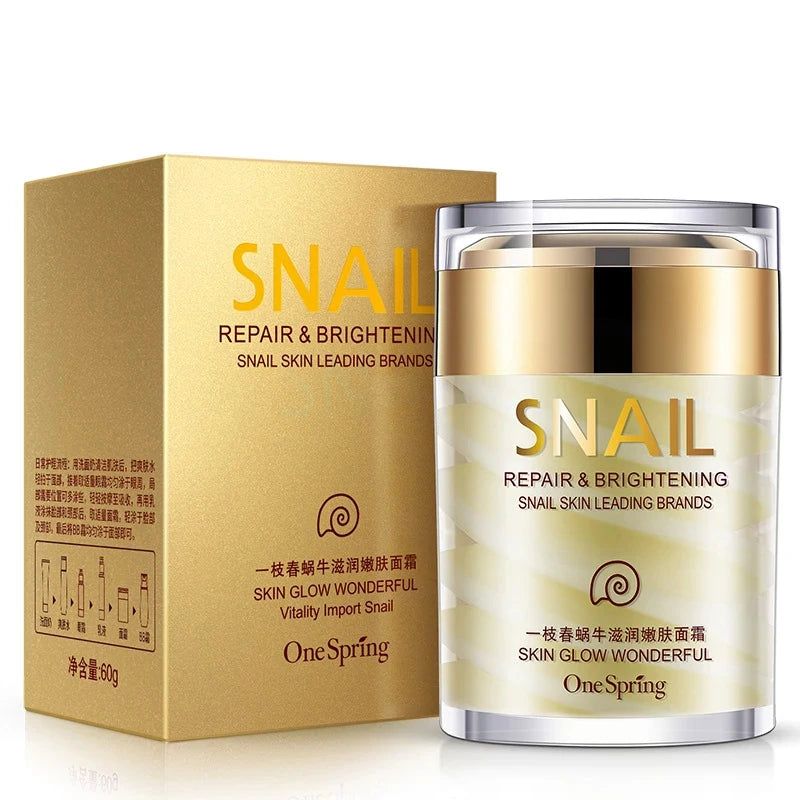 Skincare Snail Cream Collagen Cream Anti Aging Whiten Skin Face Cream Fade Dark Eye Circles Remove Eye Bags Eye Serum LumieveSkin