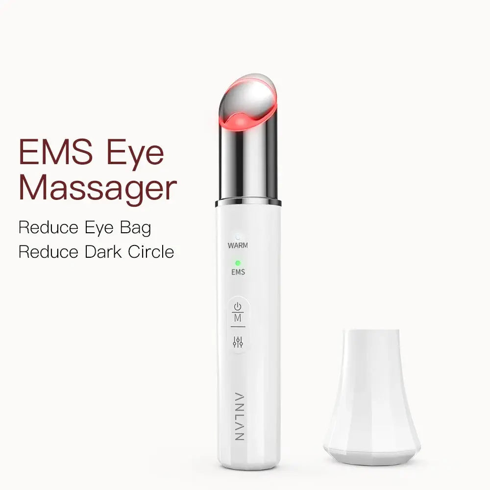ANLAN EMS Eye Massager | Remove Eye Bags & Dark Circles with Red & Blue Light Oma kauppa