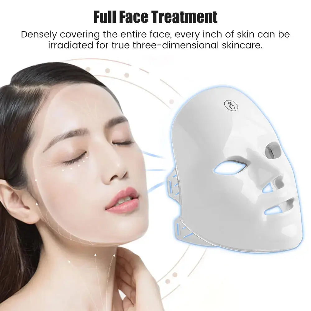 7-in-1 LED Face Mask | Red Light Therapy & Skin Rejuvenation Device Oma kauppa