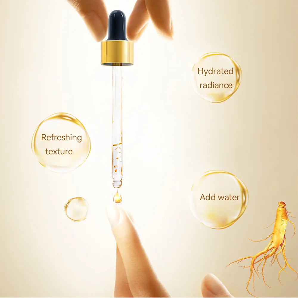 Ginseng Essence Polypeptide Anti-aging Essential Oil Gold Polypeptide Anti Wrinkle Essence Tighten Loose Skinreduce Fine Lines LumieveSkin