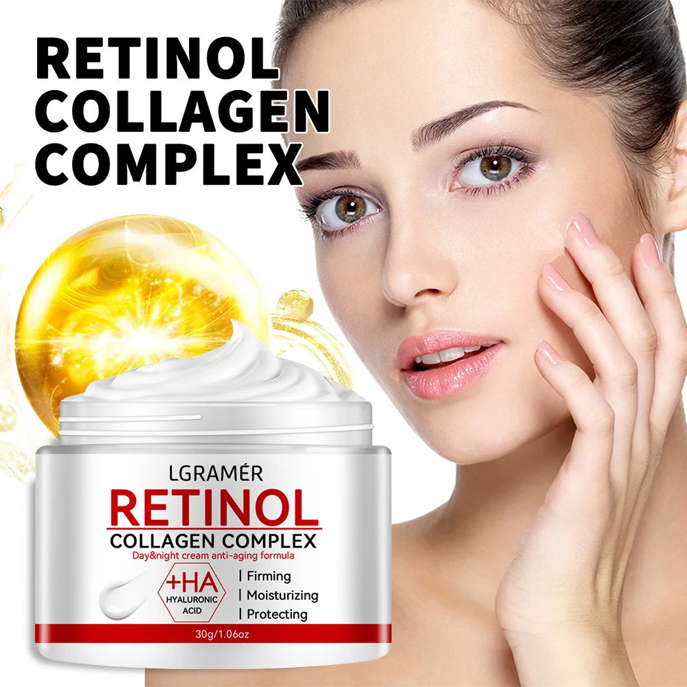 Retinol Lifting Firming Cream Collagen Smooth wrinkles Face Cream For Moisturizer Whitening Brighten Skin Products LumieveSkin
